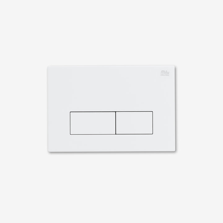 Milu Ultraslim Flush Plate, Matte White