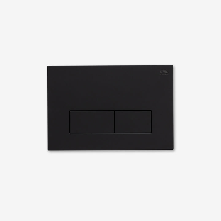 Milu Ultraslim Flush Plate, Matte Black