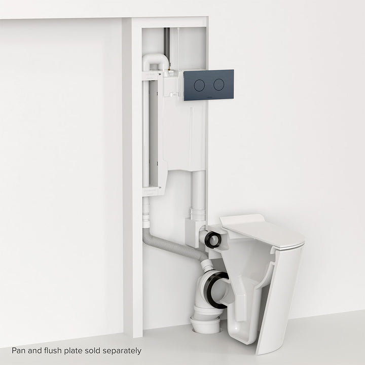 Odourless by Expella with Caroma Invisi II In-wall Cistern for Floor Mount Pans