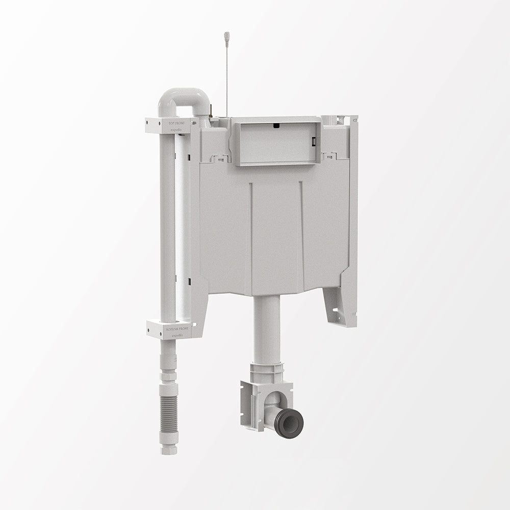 Odourless by Expella with Caroma Invisi II In-wall Cistern for Floor Mount Pans