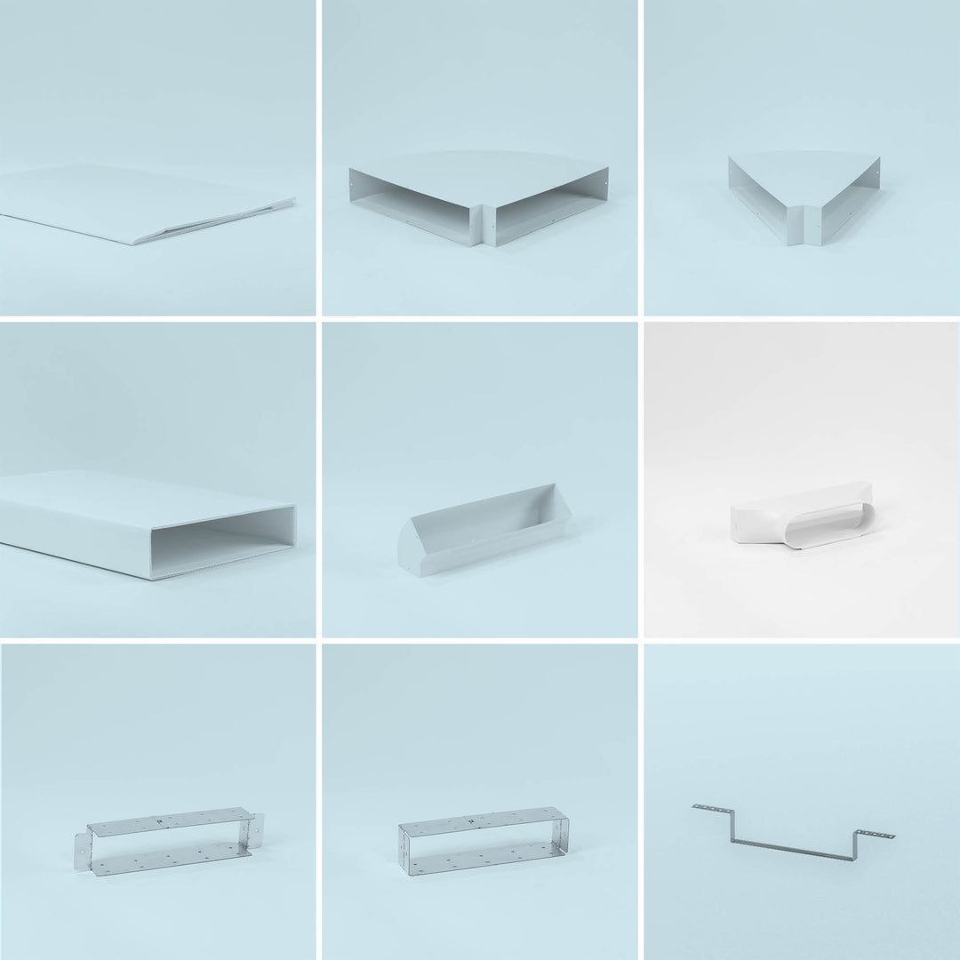 Coreduct, Rectangle to Round (150mm oval) Adaptor